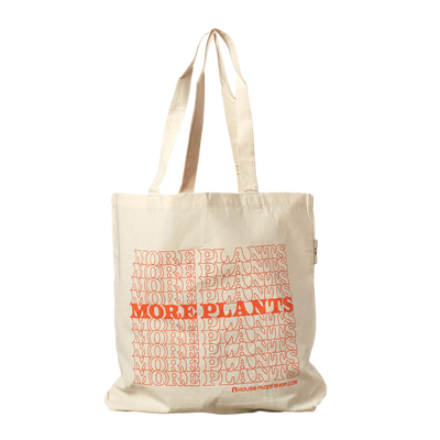 More Plants Tote Bag - Black Bamboo