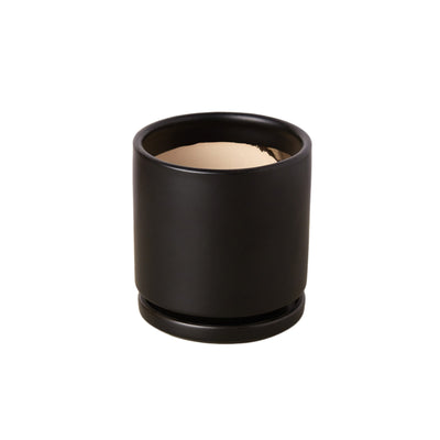 Cylinder Pot - 4 Inch - Black Bamboo